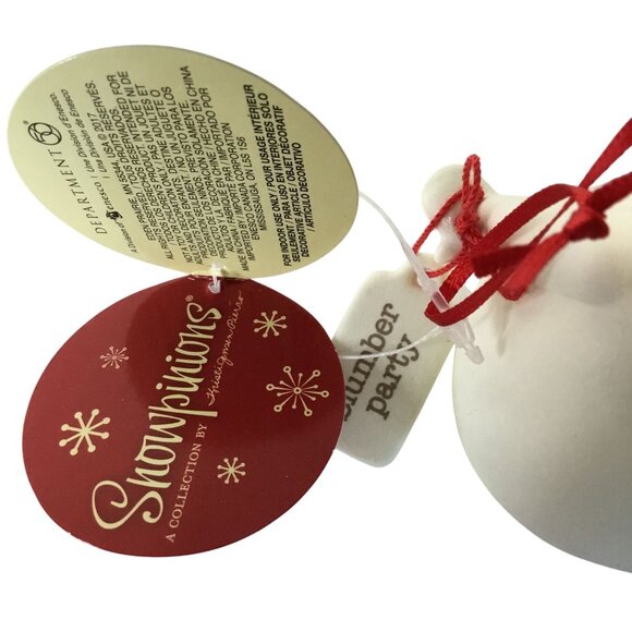 DEPARTMENT 56 Snowpinions Slumber Party Ornament Cocoa Sleep Mask NWT Retired - Picture 6 of 6